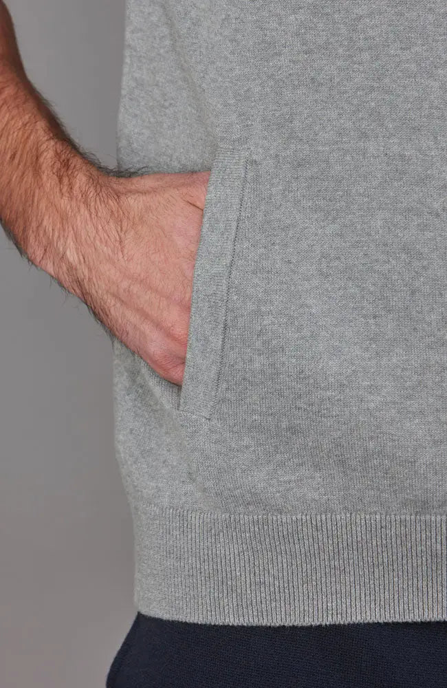 Lightweight 100% Cotton Zip Through Vest